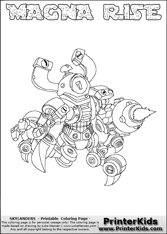 skylanders wham shell coloring pages - photo #15